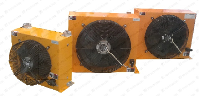 Air cooled hydraulic oil cooler