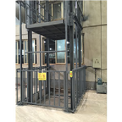 Vertical electric cargo elevator lift