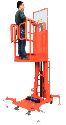 semi-automatic aerial order picker high-altitude reclaimer with three door frame