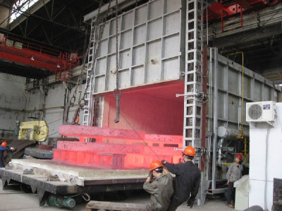natural gas heat treatment furnace , gas-fired car bottom furnace
