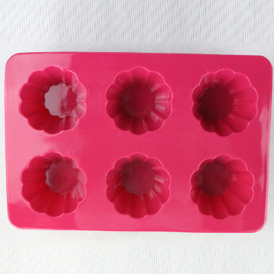 silicone 6 cups cake mold