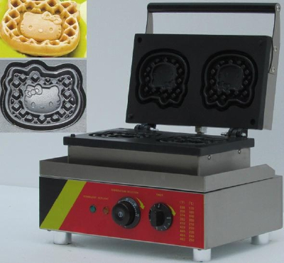 Cat shape waffle machine for sell/electric waffle maker,Snack Machines