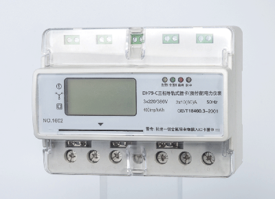 Three-phase cellular card (prepaid) power meter
