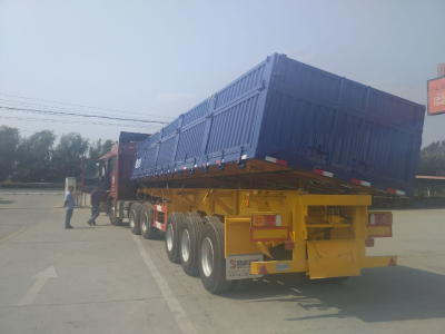 HOT SELL PECIAL brand Side dump semi trailer