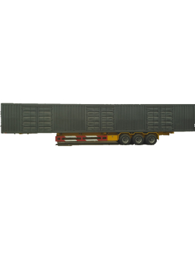 3 axle van transport semi trailer of truck