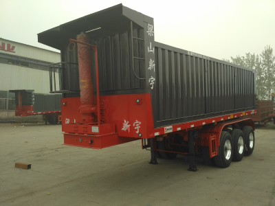 3 axle rear dump semi trailer of truck