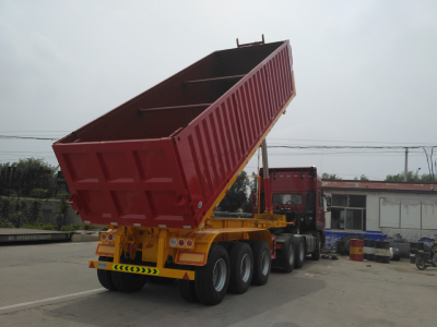 3 axle rear dump semi trailer of truck