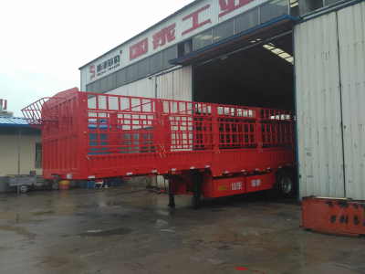 3 Axle cargo transport truck semi trailer
