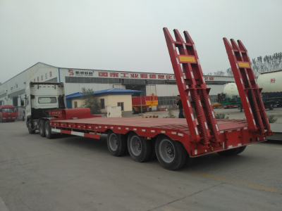 3 axle truck low-bed semi-trailer