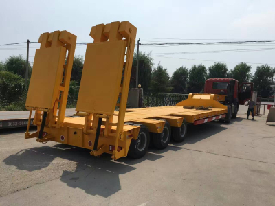 3 axle truck low-bed semi-trailer