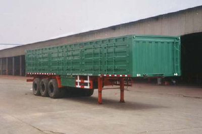 3 Axles 60 ton Side Wall Flatbed Fence Semi Trailer for carrying 40ft