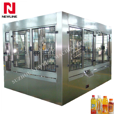 Automatic juice washing filling capping 3in1 machine