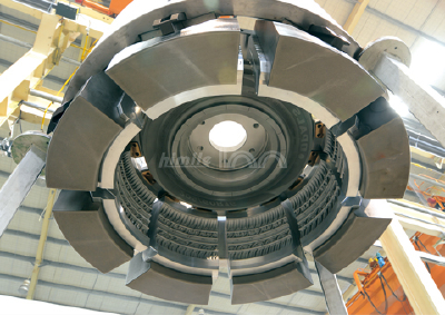 By using fetal/load tire mold