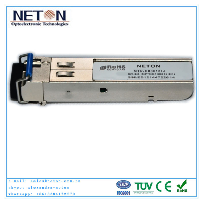 neton NTR-H88613LJ smpte sd/hd/3g-sdi video sfp modules in bidi 20km LC