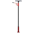 3 meters -8W solar street light (Chinese Red)