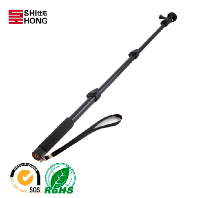 For Mobile Phone Small Lightweight Cable Selfie Stick Handheld Monopod Built-in Shutter