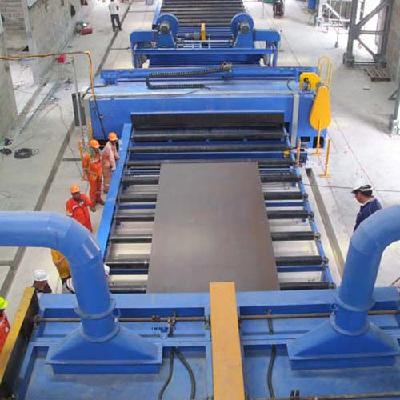 Q69 series steel plate shot blasting machine