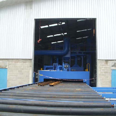 Q6915 pass through shot blast machine