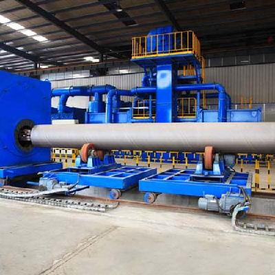 QGN steel pipe inner wall shot blasting machine