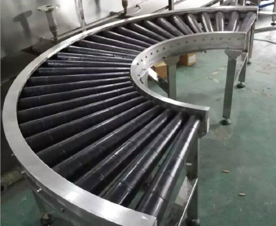 Turning roller conveyor