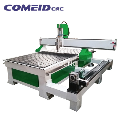 Free Samples Lower Noise Complex Artworks 1325 4 Axis CNC Router with Servo Motor