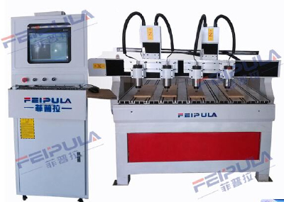 FPL-1318-2-4 woodworking engraving machine, you can simultaneously process 4 products