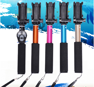 Fashion style aluminum tube selfie stick wireless monopod in factory wholesale price