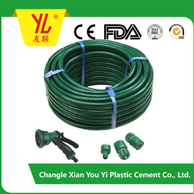 flexible pvc material green color hose pipe