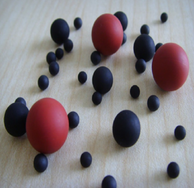 Vibration sieve elastic rubber ball