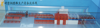 Steel grinding rod production line