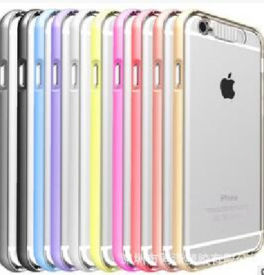 Transparent dual color iphone6 mobile phone shell