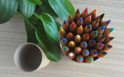 36 colors cedar wood round color pencil
