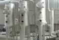 Three effect crystallization evaporator