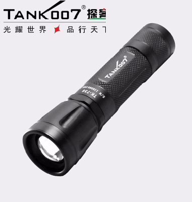 Rotating zoom flashlight charging flashlight waterproof riding