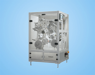 Hose labeling machine