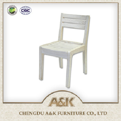 Solid Thailand Rubber Wood Dining Chair with European design style