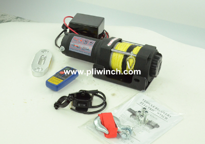 good quality rope winch 3000lb small trailer atv boat winch 12v