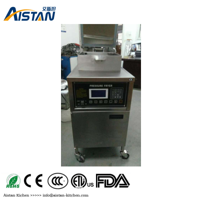 gas computer control digital LCD KFC chicken oil pressure fryer with oil pump