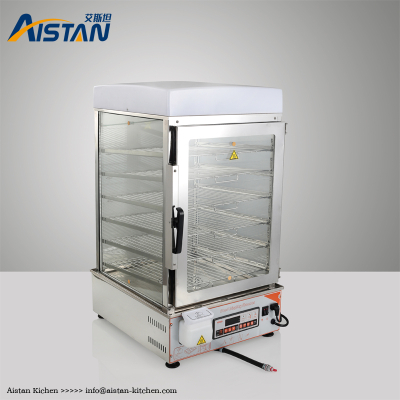 Counter top Commercial Computer Control panel electric stainless steel glass commerical bun steamer hot dog food steamer