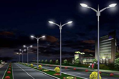 80W dual arm street lamp