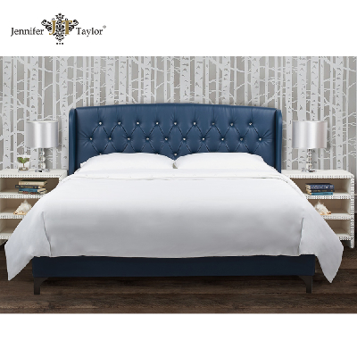 Bedroom furniture bedding set PU leather upholstered king size bed frame, Wooden Bed,Bedroom Furniture