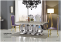 2016 Hotel furniture modern dining table 2 chairs