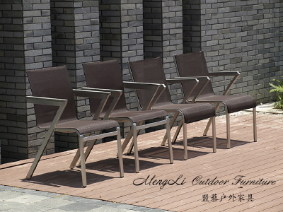 Stainless steel Park chair