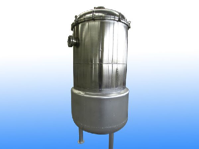 Vertical stainless steel mixing tank