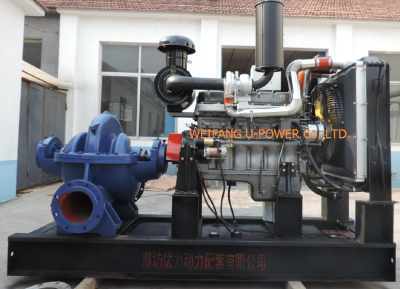Agricultural irrigation diesel engine water pump set