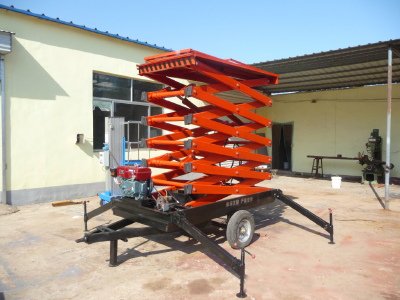 SJYQ two wheel tractor hydraulic lifting platform