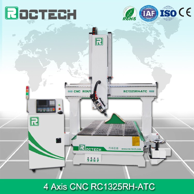 RC1325RH-ATC 4 Axis CNC Router Machine Price / Wood CNC Router Machine 4 Axis