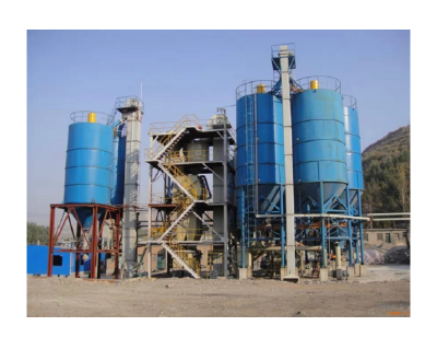 Large scale dry powder mortar production line