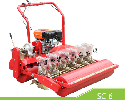 Self walking type vegetable seed sowing machine