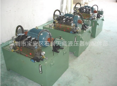 Vertical type air cooling device hydraulic station